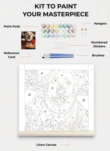 Custom Paint By Numbers Kit