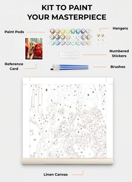Custom Paint By Numbers Kit