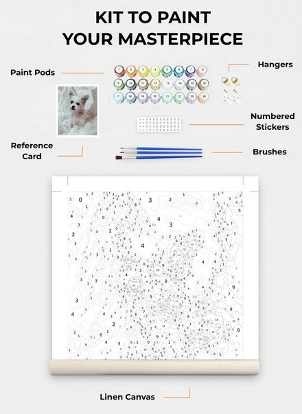 Custom Paint By Numbers Kit