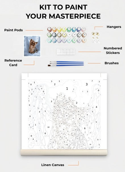 Custom Paint By Numbers Kit