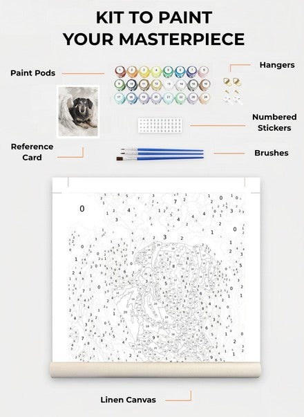Custom Paint By Numbers Kit