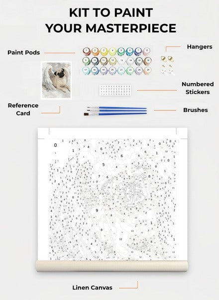 Custom Paint By Numbers Kit