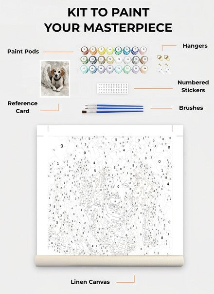 Custom Paint By Numbers Kit