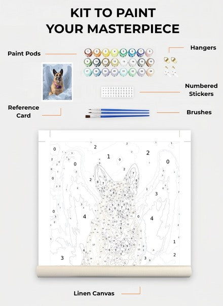 Custom Paint By Numbers Kit