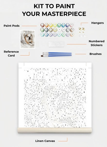 Custom Paint By Numbers Kit
