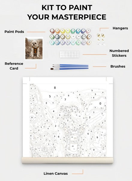 Custom Paint By Numbers Kit