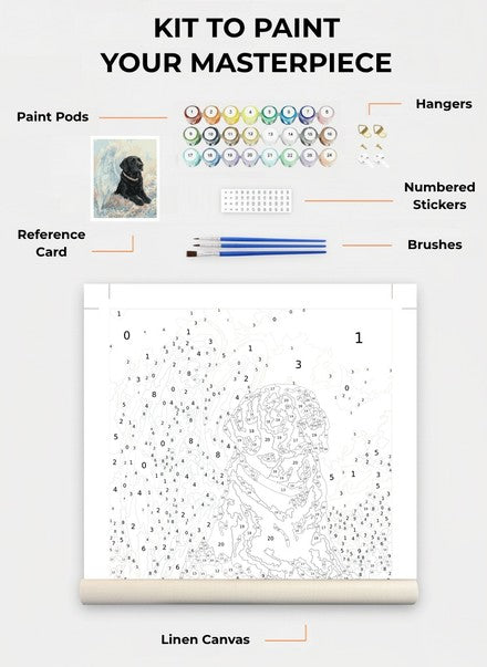 Custom Paint By Numbers Kit