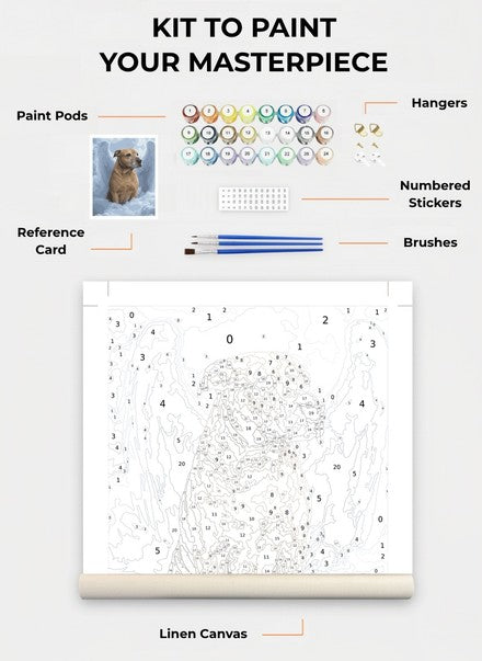 Custom Paint By Numbers Kit