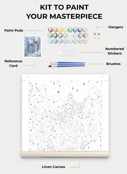 Custom Paint By Numbers Kit