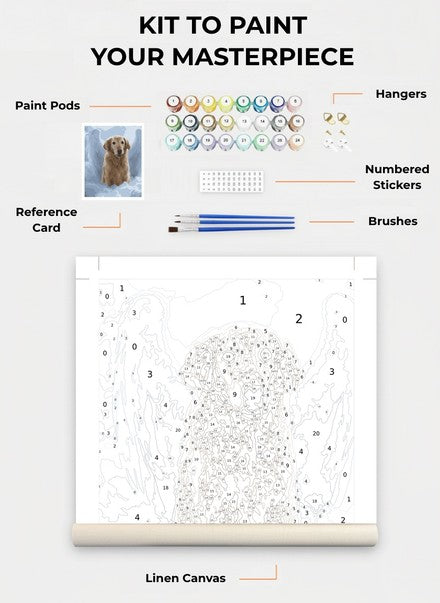 Custom Paint By Numbers Kit