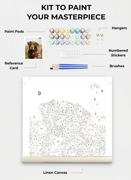 Custom Paint By Numbers Kit