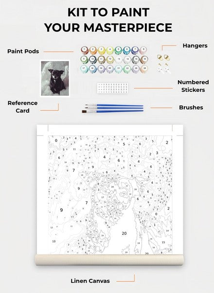 Custom Paint By Numbers Kit