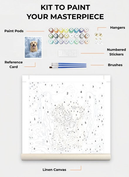 Custom Paint By Numbers Kit
