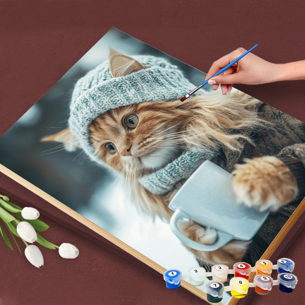 Winter Coffee Paint By Numbers Kit