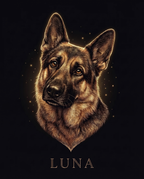 Ember Glow Custom Canvas Print
