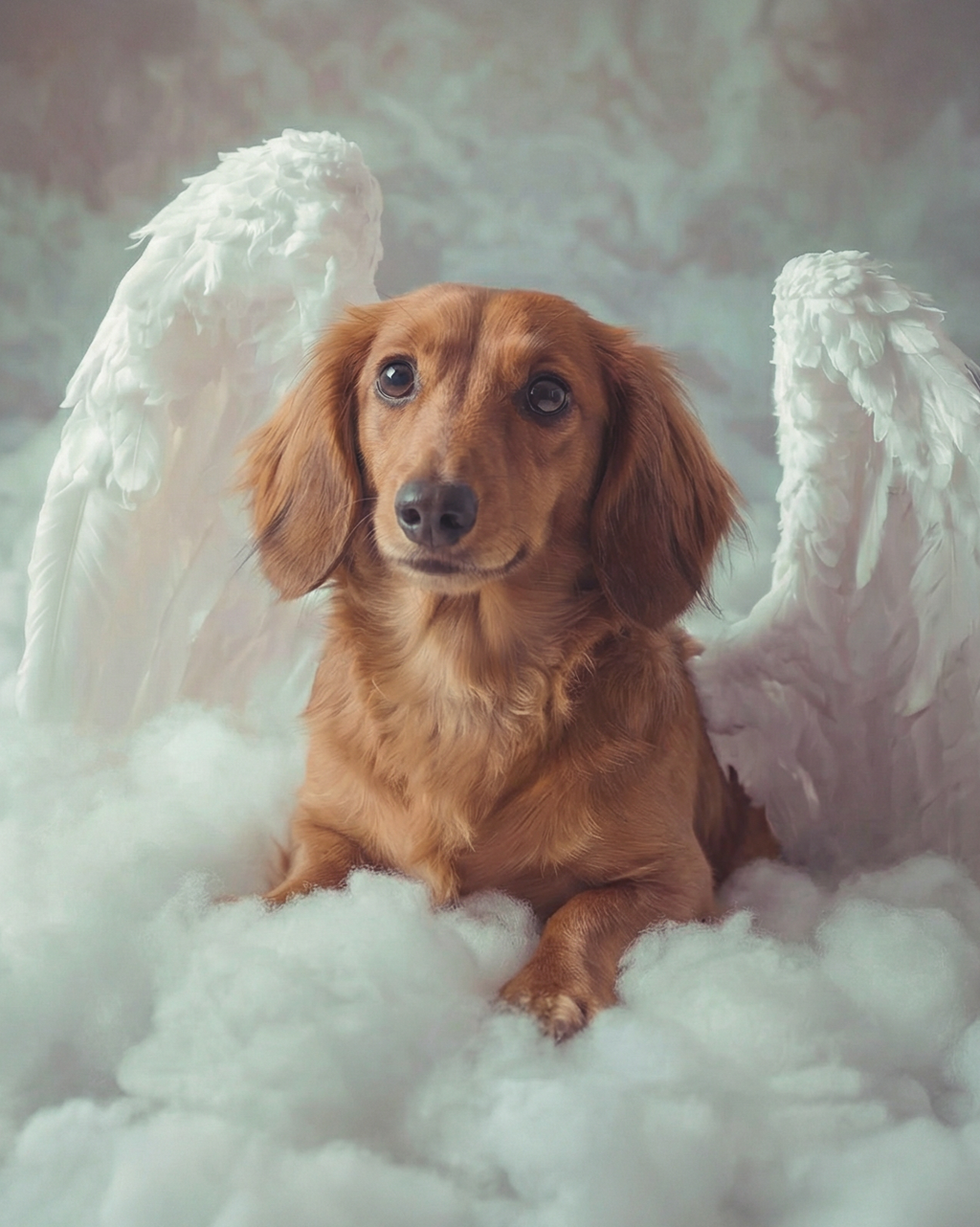 Angel Above Canvas Print