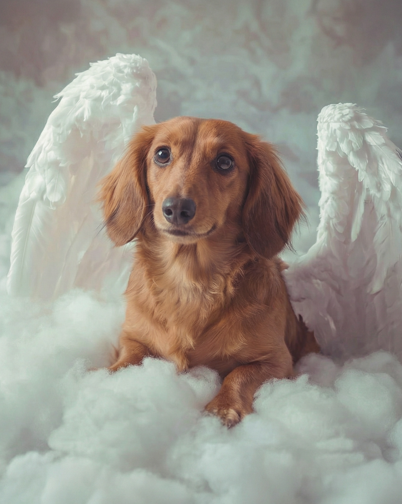 Angel Above Canvas Print