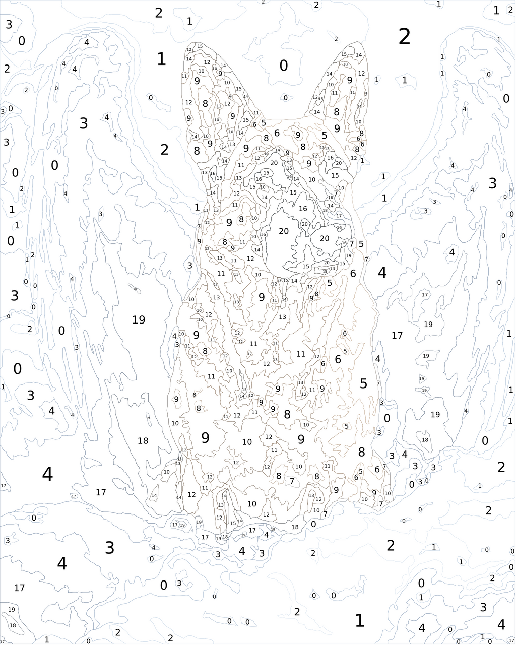 Custom Paint By Numbers Kit