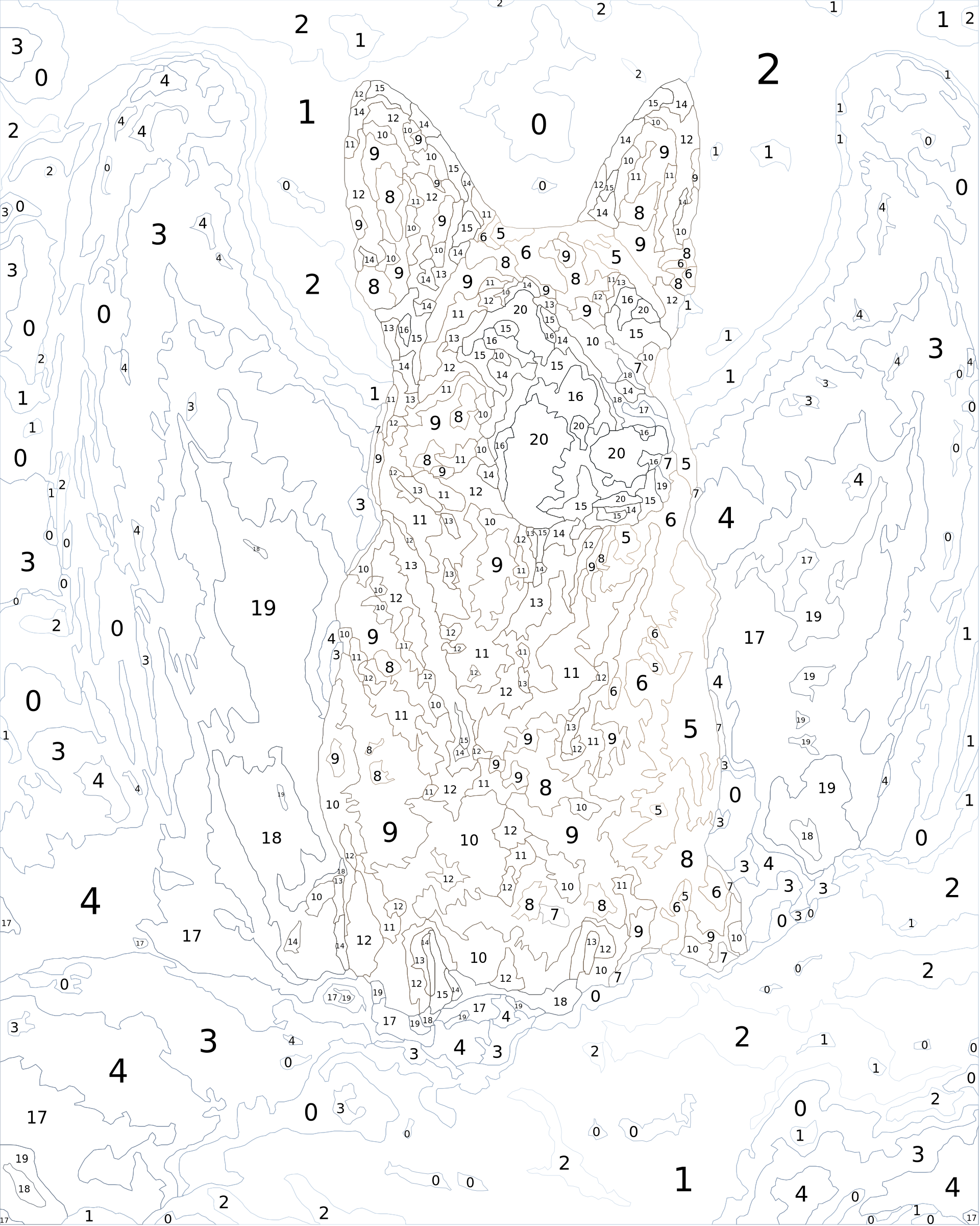 Custom Paint By Numbers Kit