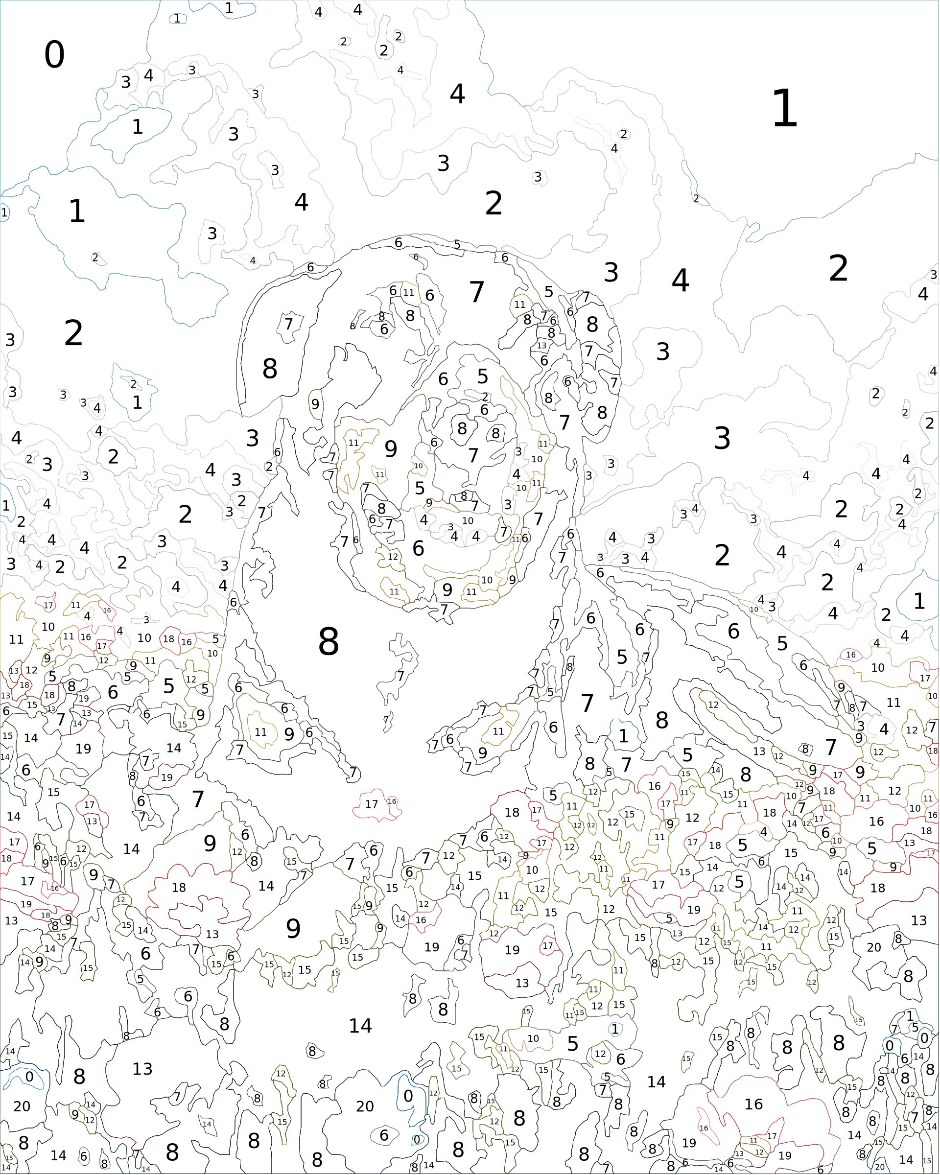 Custom Paint By Numbers Kit