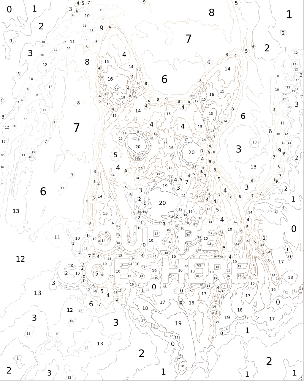 Custom Paint By Numbers Kit
