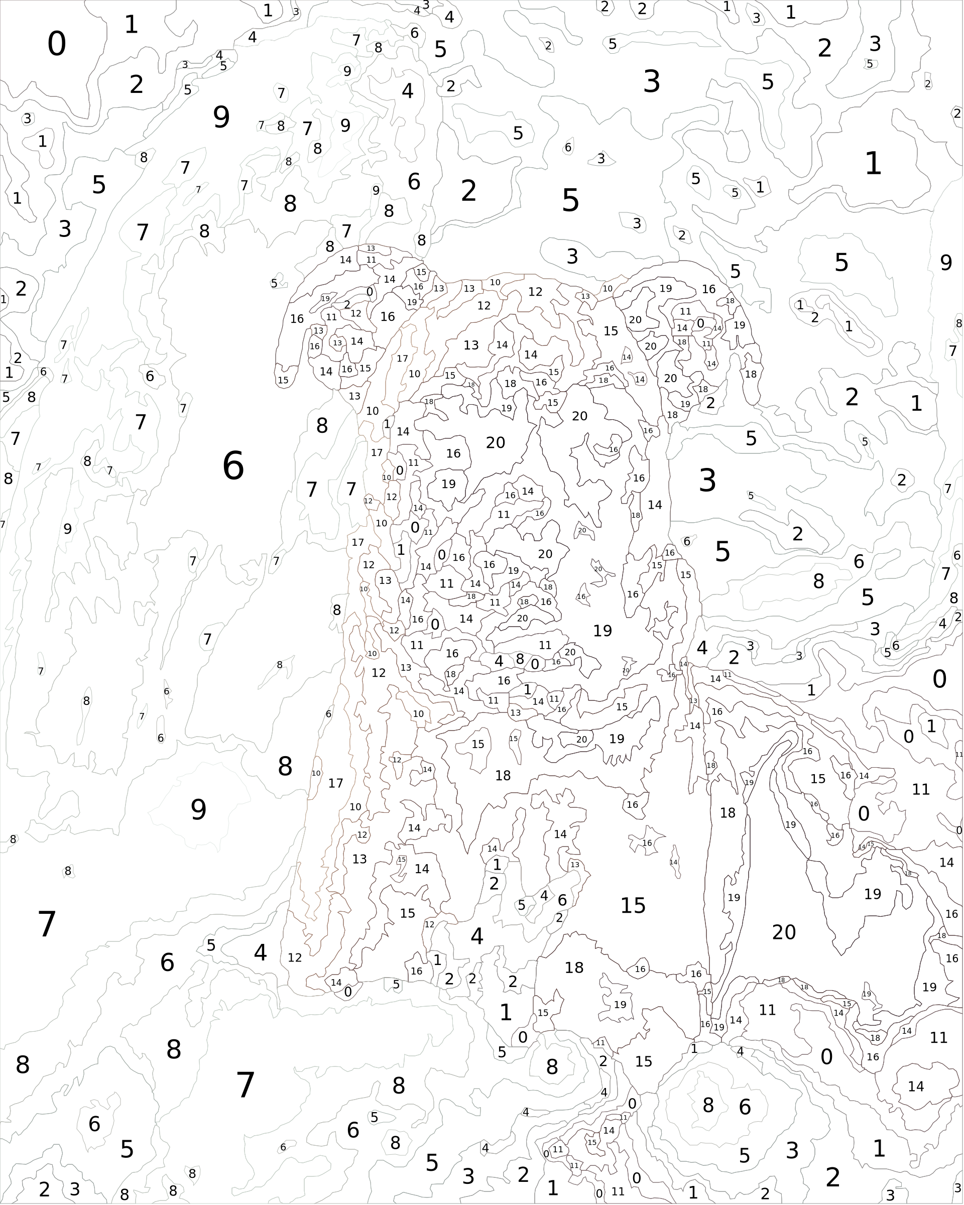 Custom Paint By Numbers Kit