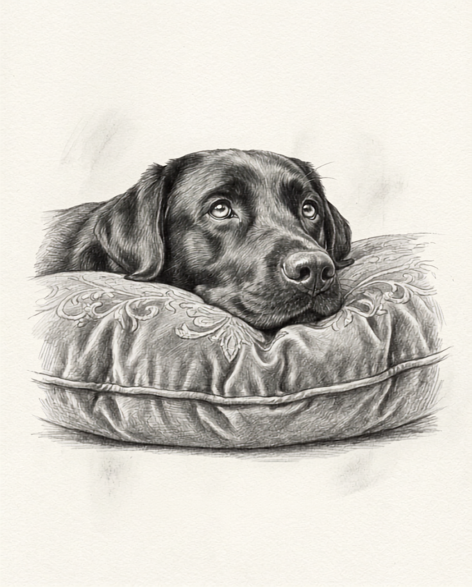 Pillow Resting Custom Canvas Print