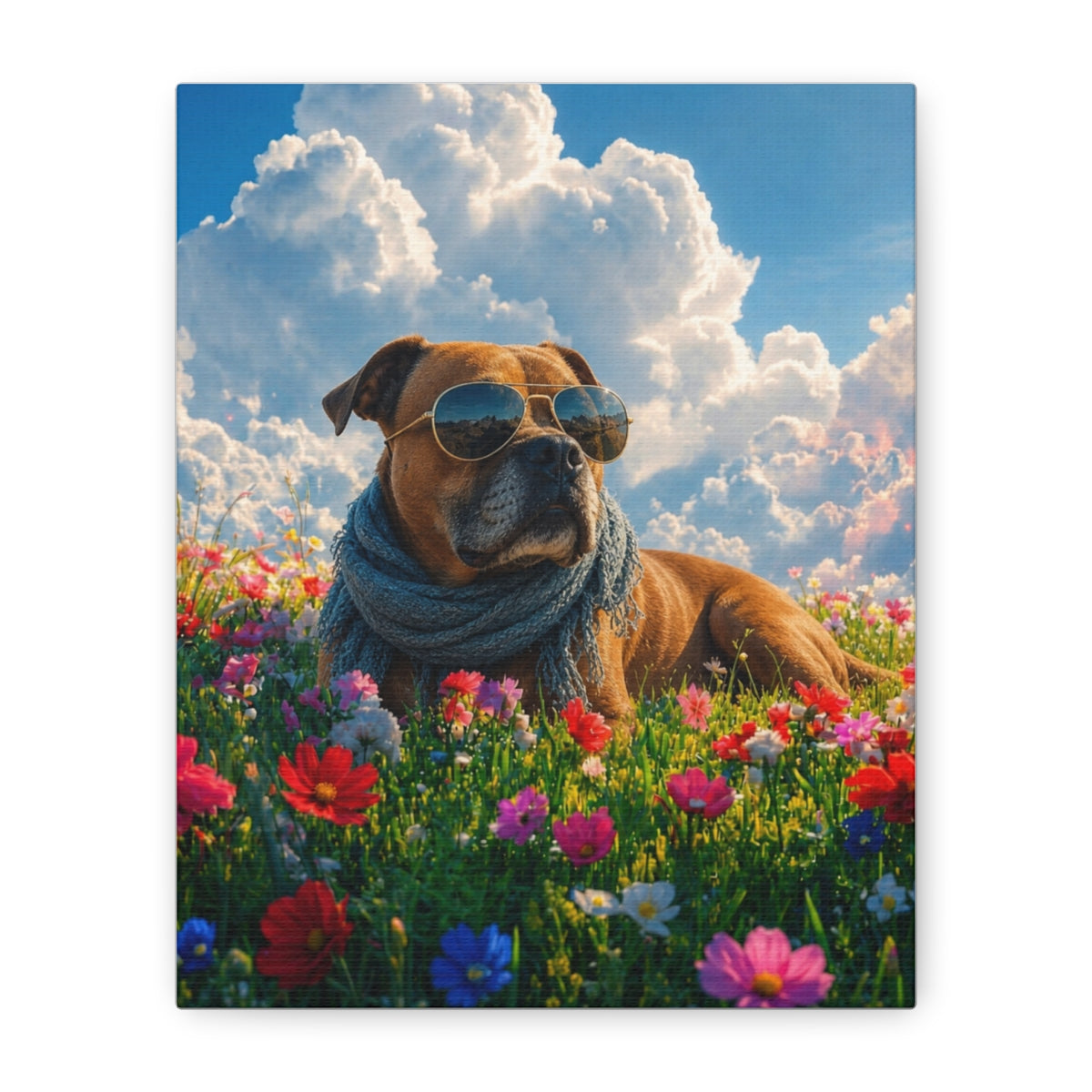 Canvas straight-on