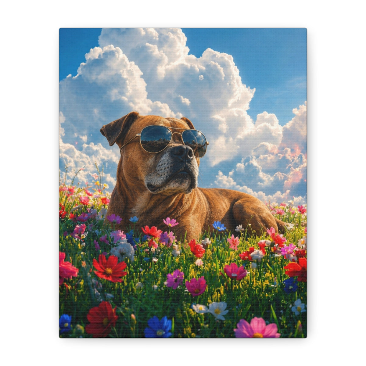 Canvas straight-on