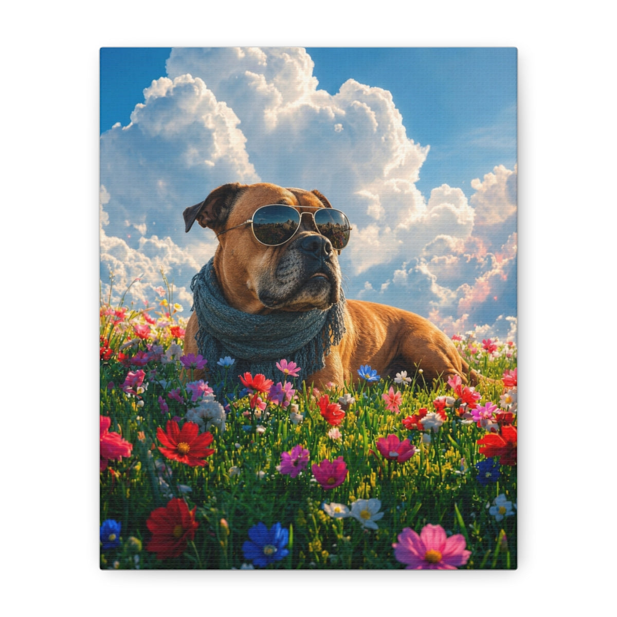 Canvas straight-on