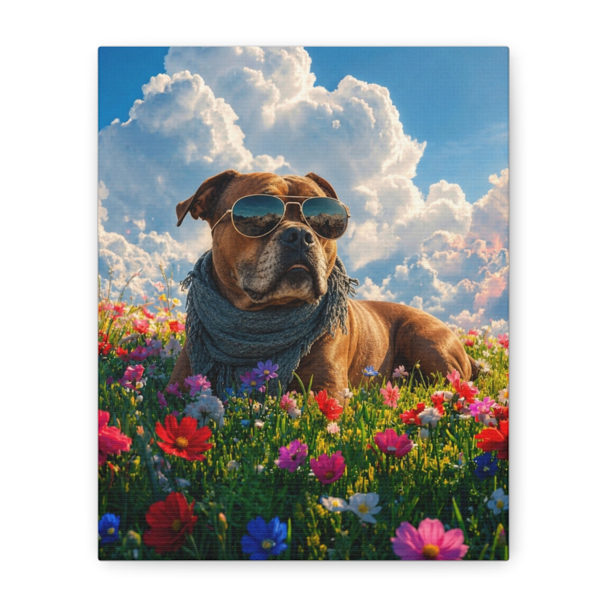 Canvas straight-on