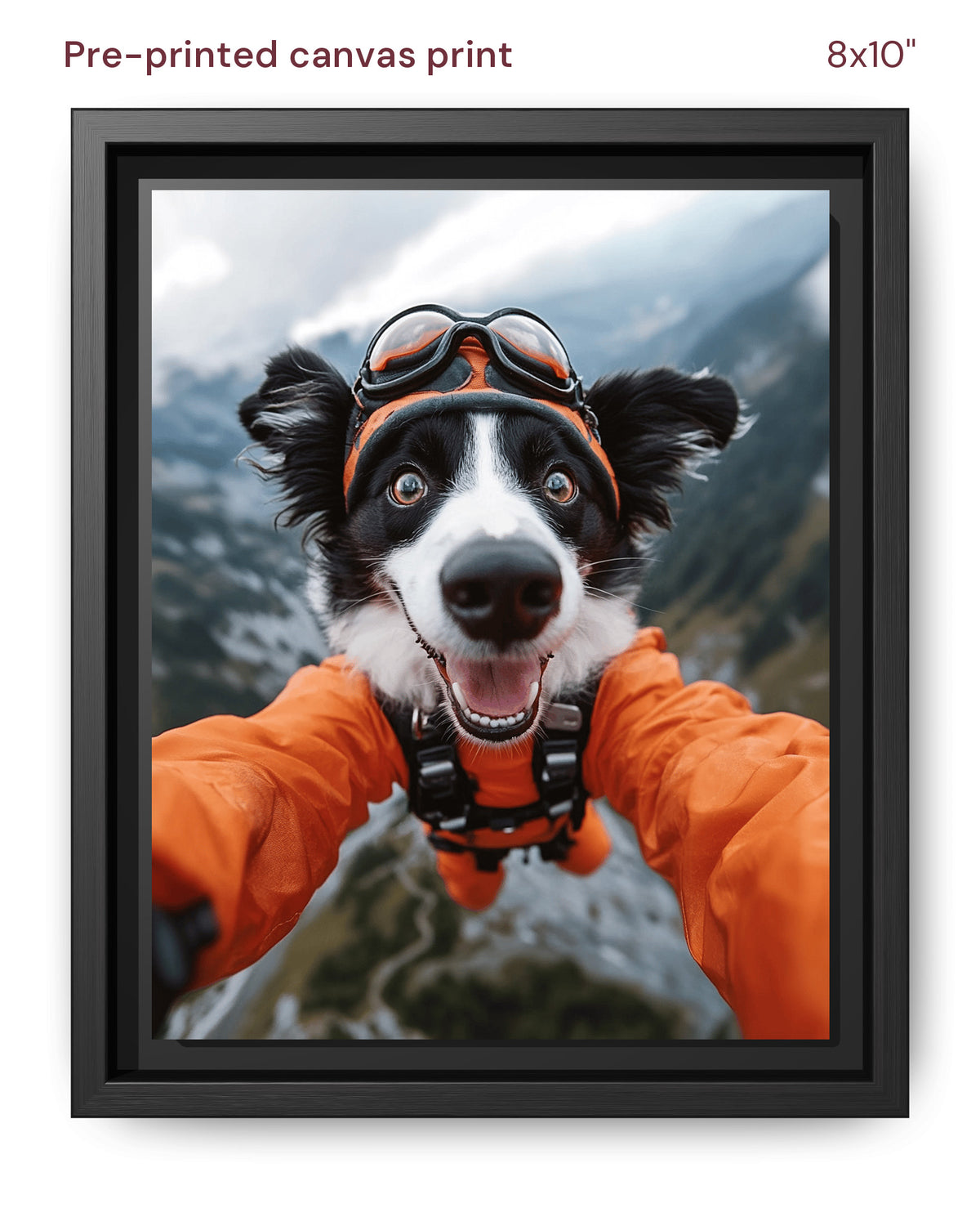 Canvas Print 8x10 Framed Black