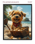 Canvas Print 24x30 Framed Black