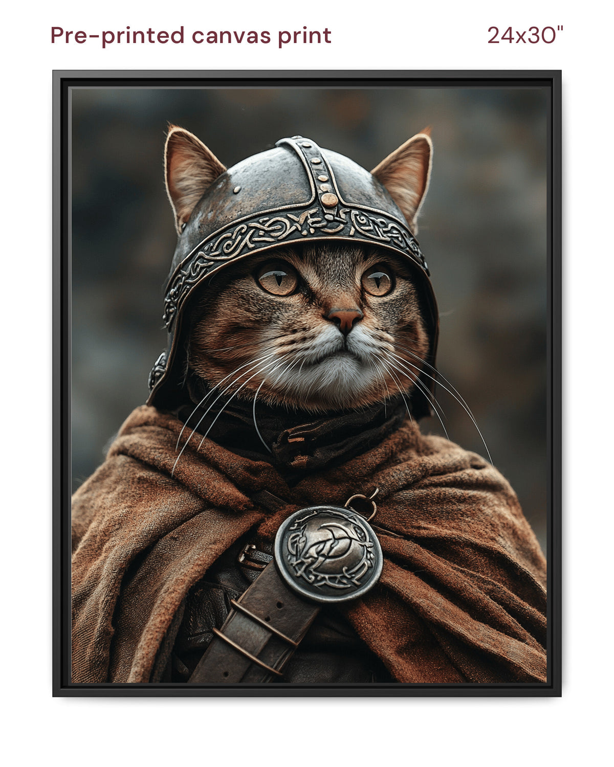 Canvas Print 24x30 Framed Black