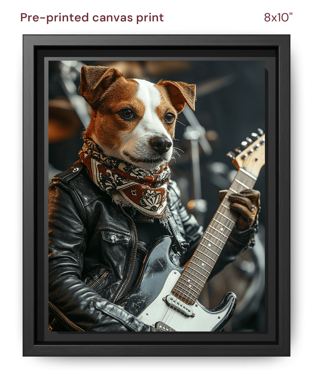 Canvas Print 8x10 Framed Black
