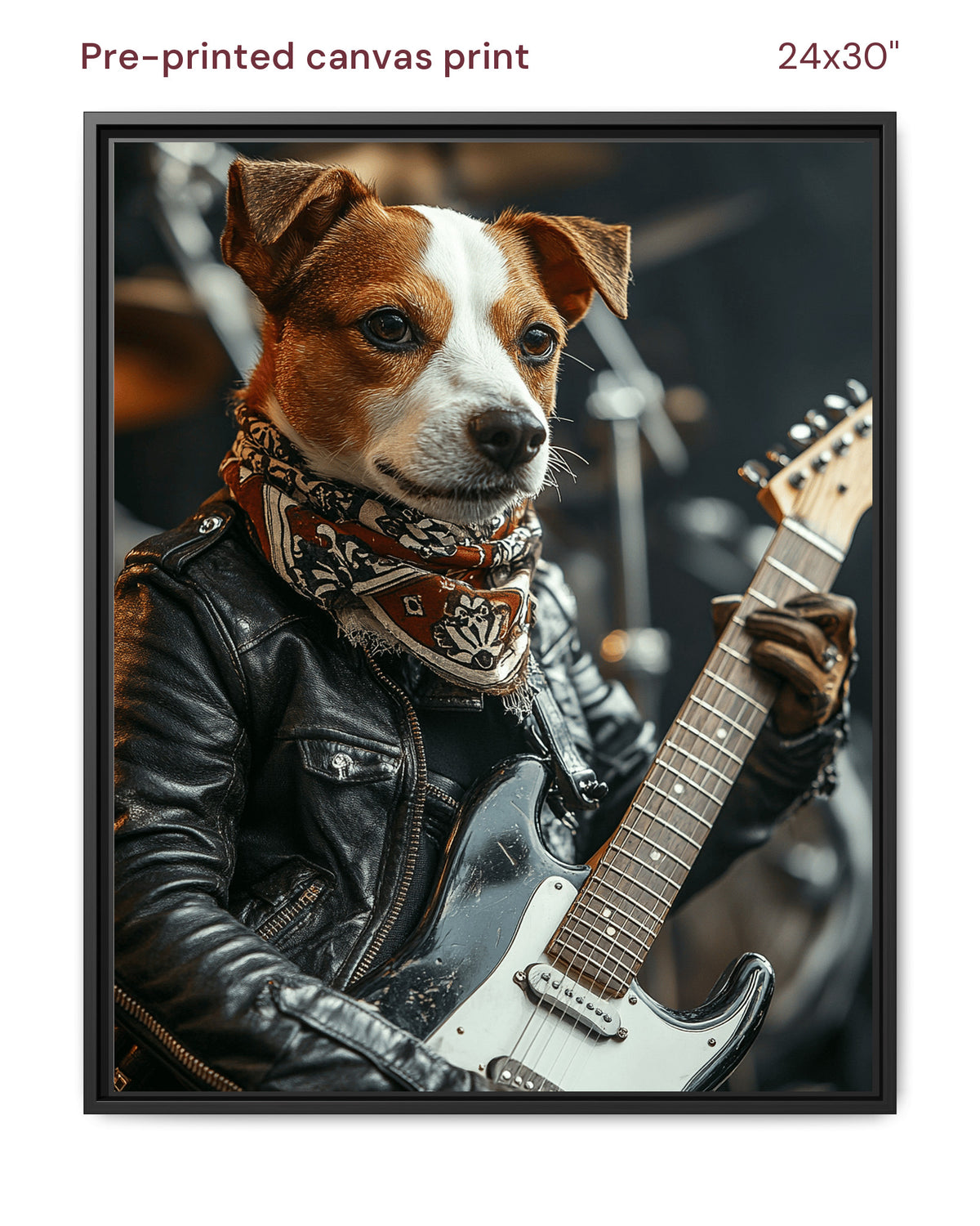 Canvas Print 24x30 Framed Black