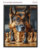 Canvas Print 24x30 Framed Black