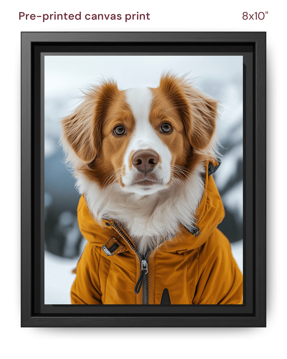 Canvas Print 8x10 Framed Black