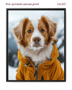 Canvas Print 24x30 Framed Black