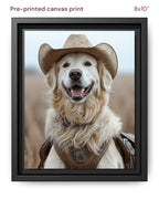 Canvas Print 8x10 Framed Black