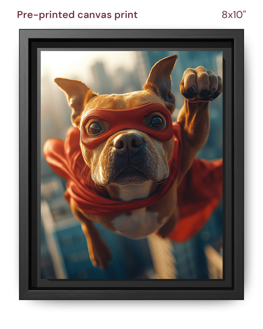 Canvas Print 8x10 Framed Black