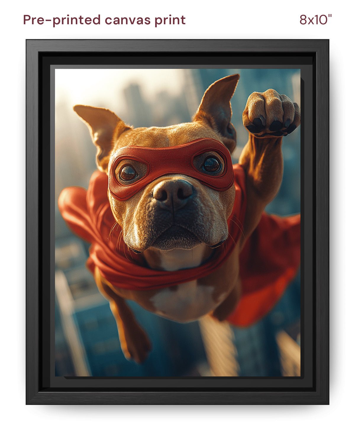 Canvas Print 8x10 Framed Black