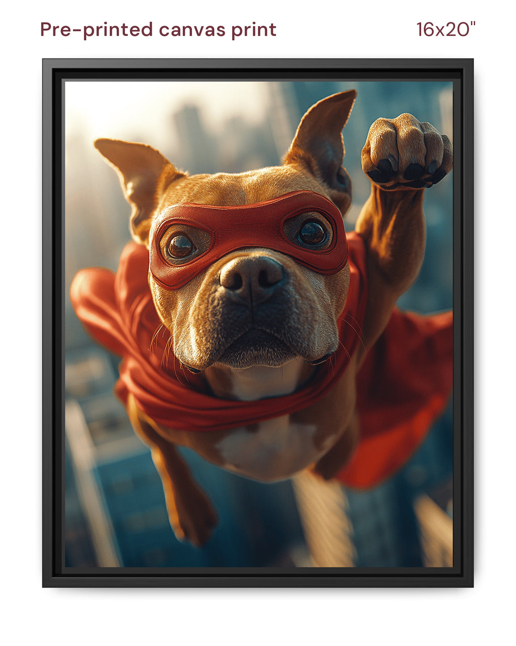 Canvas Print 16x20 Framed Black