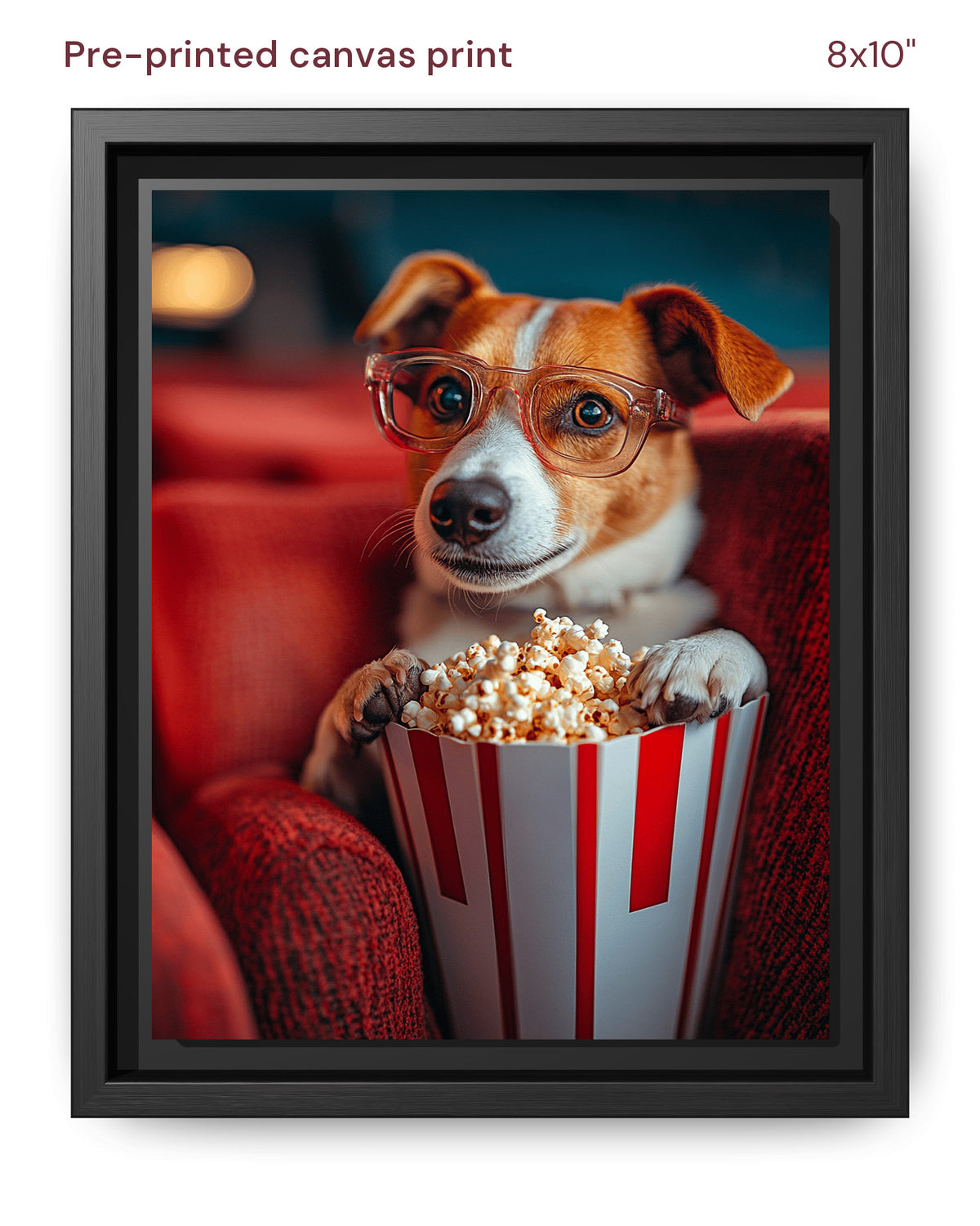 Canvas Print 8x10 Framed Black