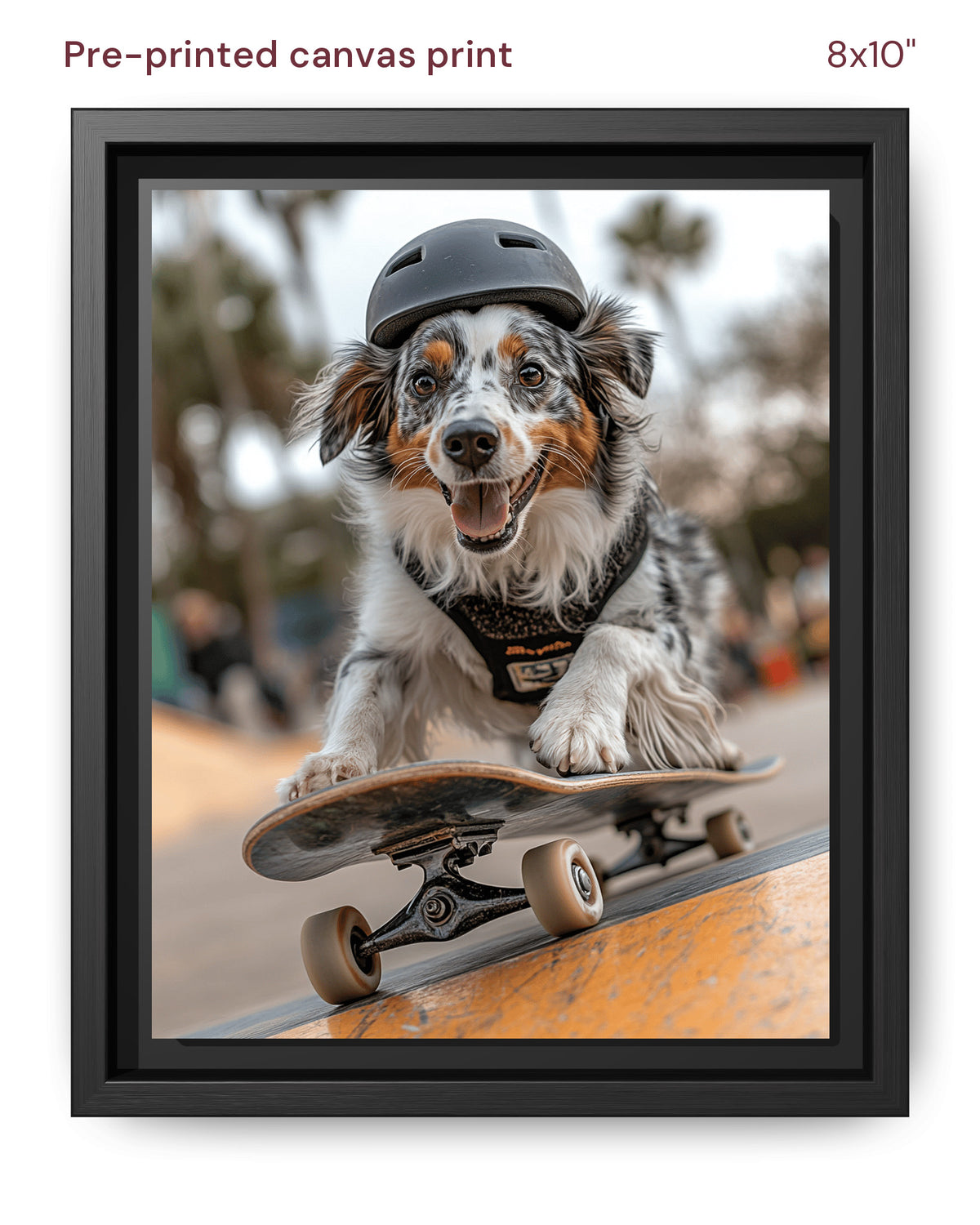 Canvas Print 8x10 Framed Black