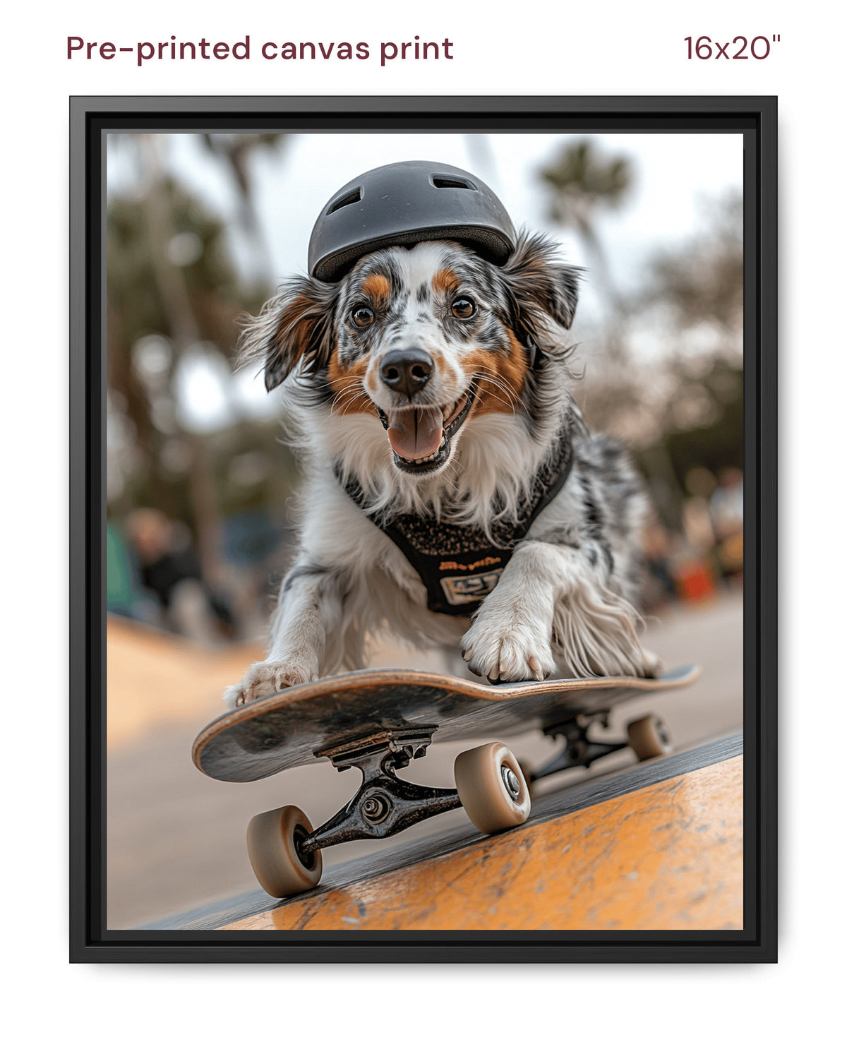 Canvas Print 16x20 Framed Black