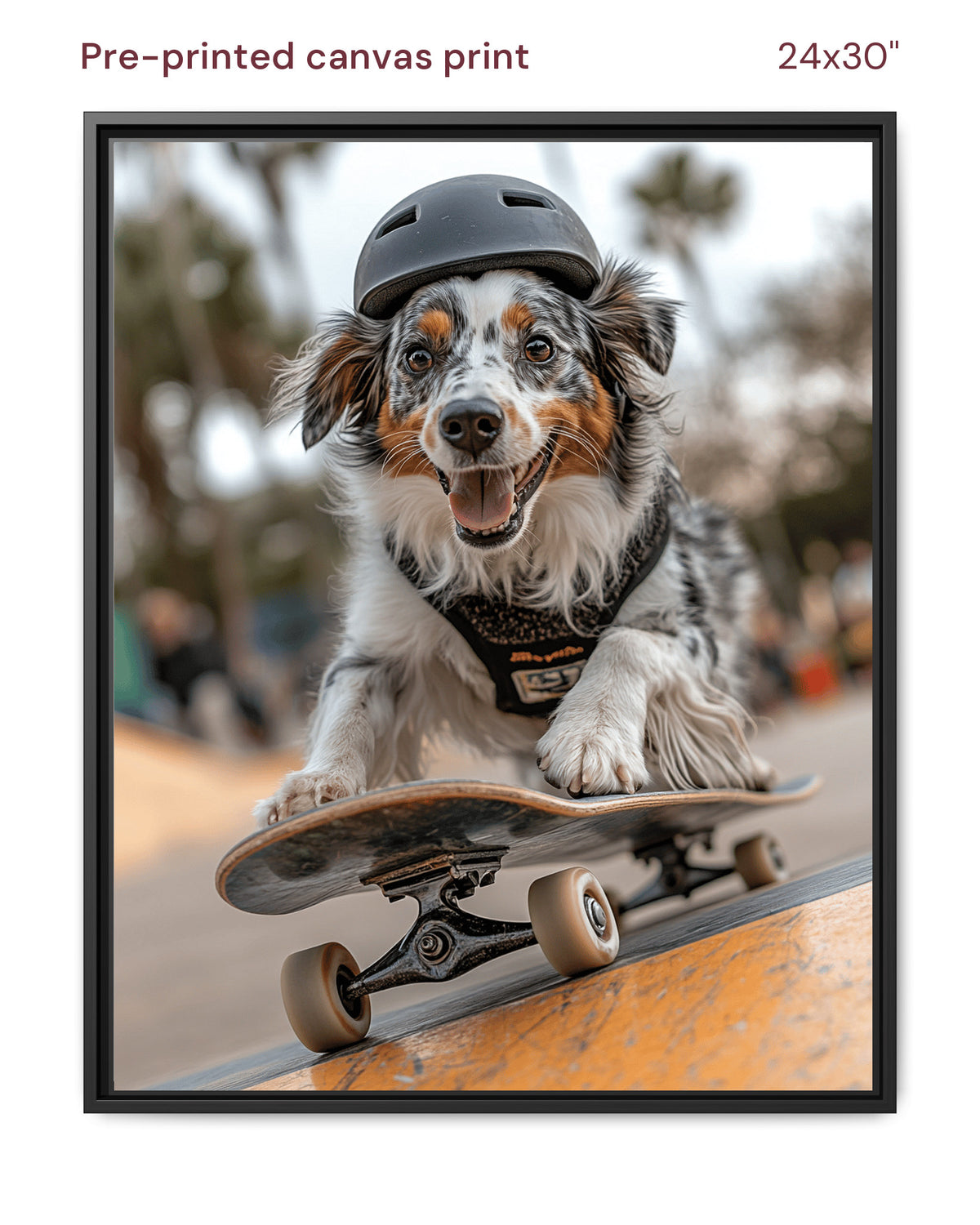 Canvas Print 24x30 Framed Black