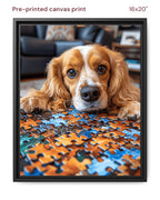 Canvas Print 16x20 Framed Black