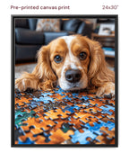 Canvas Print 24x30 Framed Black