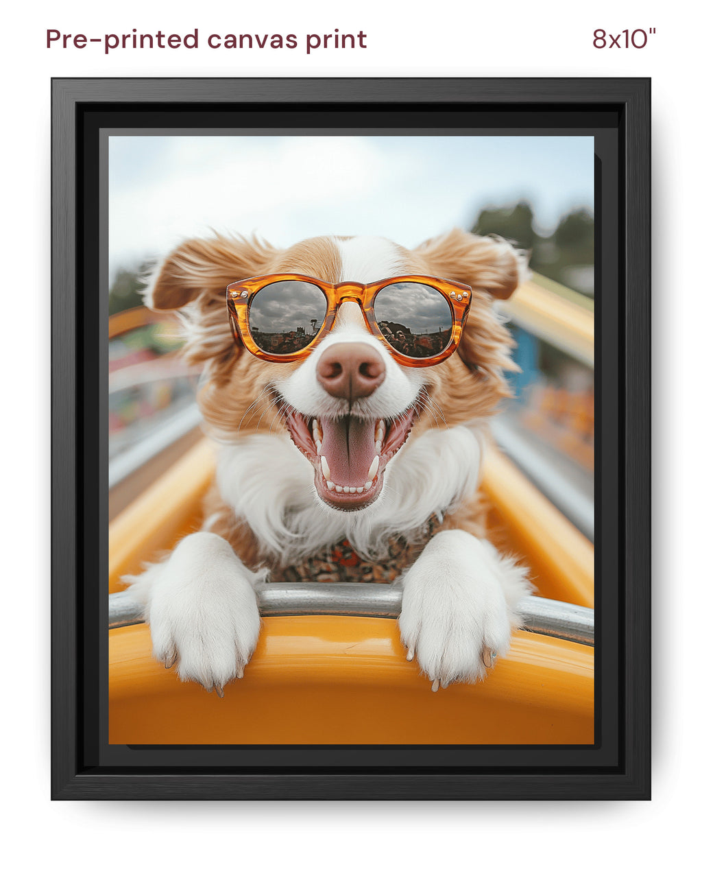Canvas Print 8x10 Framed Black